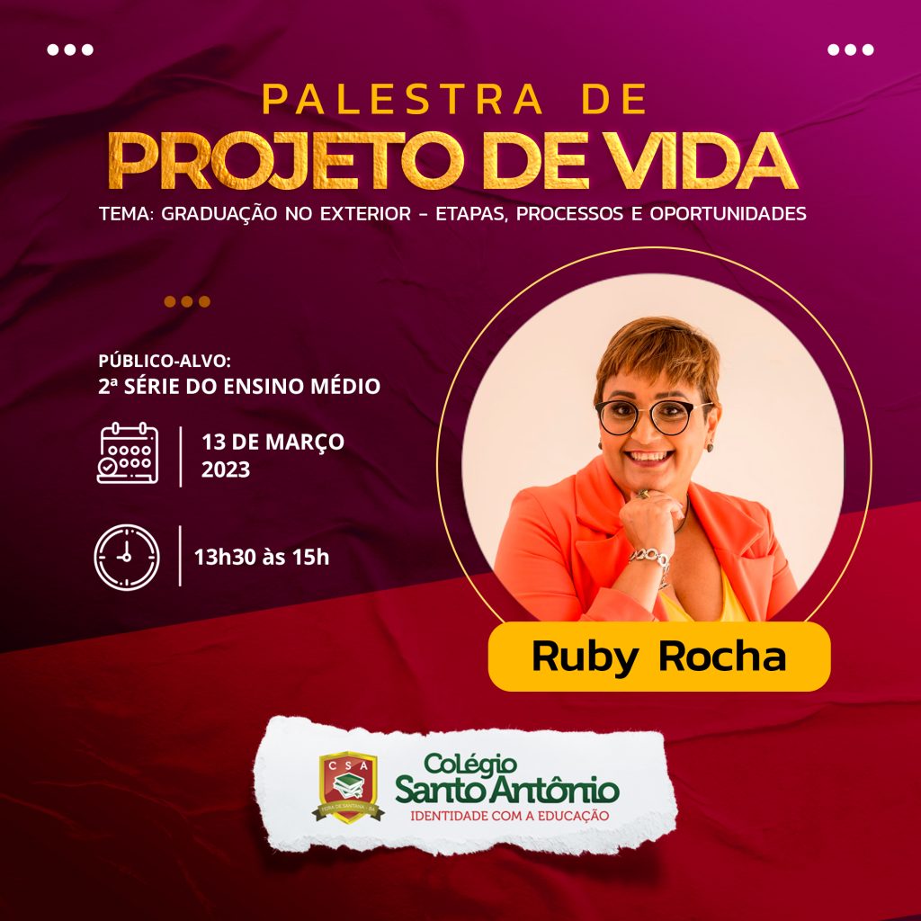 Palestra de Projeto de Vida – Ruby Rocha