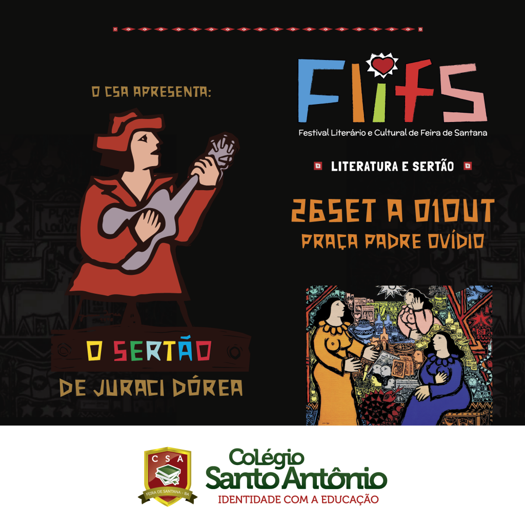 O Colégio Santo Antônio anuncia a sua participação na FLIFS 2023.