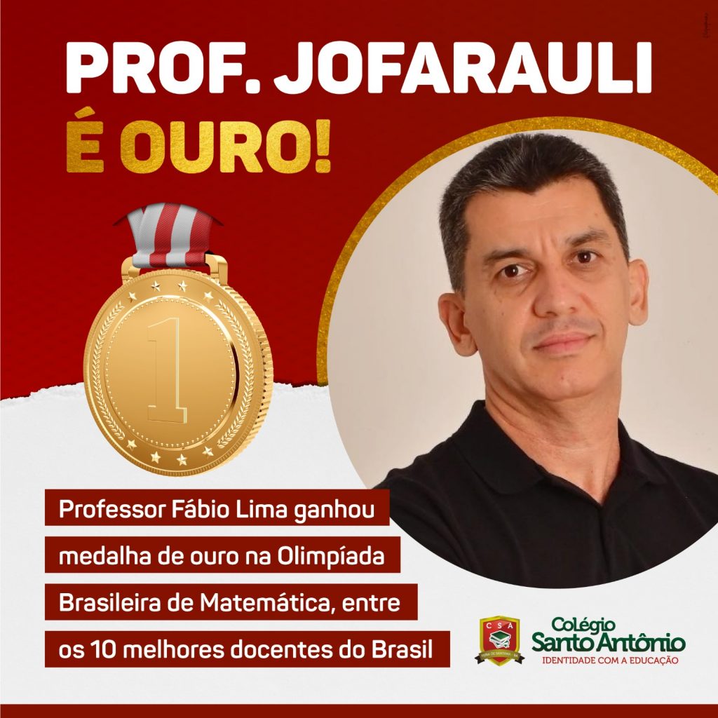O CSA tem orgulho de ter Fábio como um dos 10 melhores professores de matemática do Brasil.